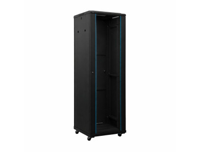 19'' pastatoma komutacinė spinta A2-6618B (18U, 600x600x901mm, IP20, iki 1000kg, juoda)
