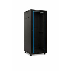 19'' pastatoma komutacinė spinta A2-6627B (27U, 600x600x1405mm, IP20, iki 1000kg, juoda, nesurinkta)