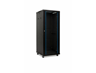 19'' pastatoma komutacinė spinta A2-6627B (27U, 600x600x1405mm, IP20, iki 1000kg, juoda, nesurinkta)