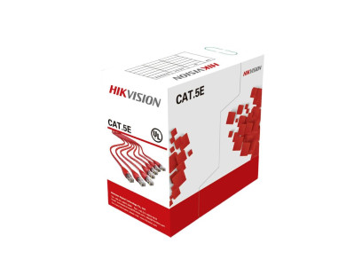 Kabelis ryšio Hikvision UTP 5E (Gysla-0.50mm, ritė 305m) DS-1LN5E-S