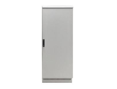 Komutacinė spinta 19" pastatoma pramoninė 24U 600x600 mm (IP55, IEC60297-1/2, DIN 41494, RAL 7035, iki 1000 kg)