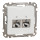 Kompiuterinis lizdas 2xRJ45 STP Schneider Sedna SDD111452S (baltas)