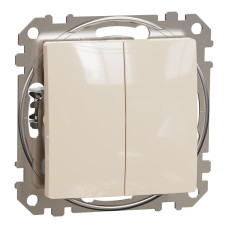 2 klavišų jungiklis Schneider Sedna Design SDD113105 (pilkas)