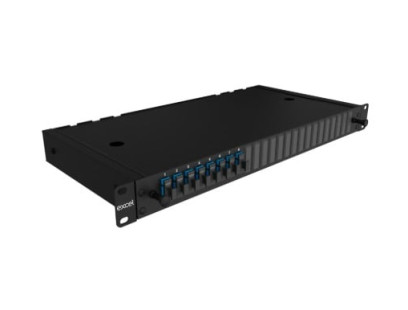 24 prievadų optinė komutacinė panelė Excel 200-482 (19", 1U, SC Duplex, OS2, vienmodė)