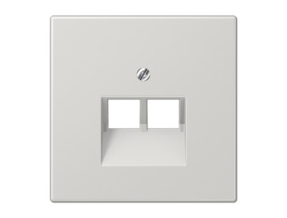 Kompiuterinio lizdo apdaila JUNG LS969-2UALG (pilka, 2xRJ45)