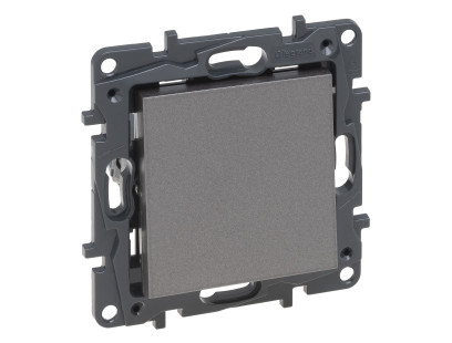 1 klavišo jungiklis Legrand Niloe Step 863401 (pilkas)