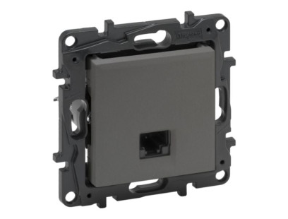 Kompiuterinis lizdas 1xRJ45 UTP Cat.6 Legrand Niloe Step 863463 (pilkas)