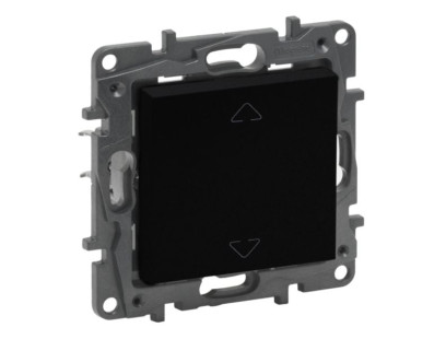 Žaliuzių mygtukas Legrand Niloe Step 863543 (juodas)