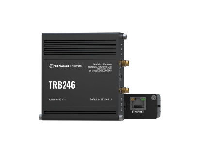 Tinklo sąsaja Teltonika TRB246 (4G/LTE, RS232, RS485, 2xSIM, GNSS, pramoninė)