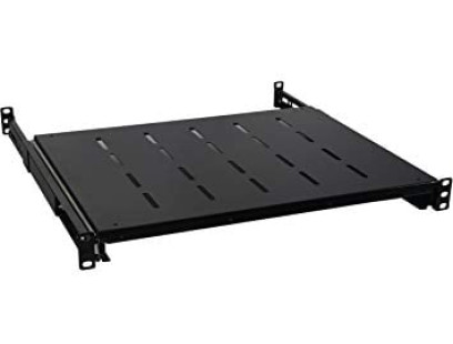 Stacionari lentyna 19'' 1U (800 mm gylio spintai, juoda, iki 60 kg)