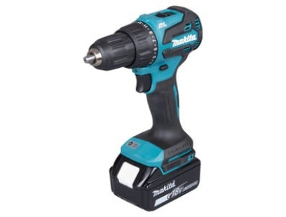 Akumuliatorinis gręžtuvas-suktuvas 18V Makita DHP490RTJ (bešepetėlinis, 2x baterijos, Makpac)