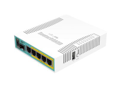 Maršrutizatorius 5 prievadų MikroTik hEX PoE RB960PGS-PB