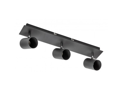 VENETO šviestuvas prie sienos (juodas, 20W, 3xGU10, IP20) GTV OS-VEN20WO3-10