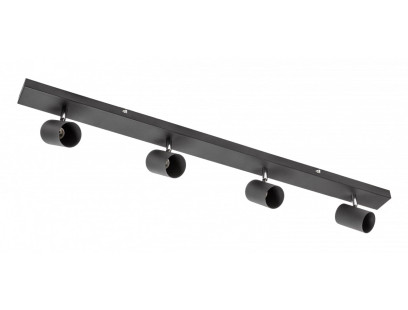 VENETO šviestuvas prie sienos (juodas, 20W, 4xGU10, IP20) GTV OS-VEN20WO4-10