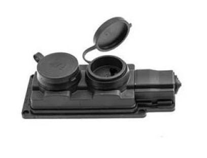 2vt. kištukinis lizdas Pawbol D.3159/2-S (16A, 250V, IP44)