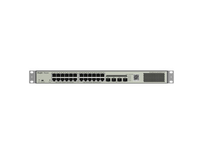28 prievadų komutatorius Ruijie Reyee RG-NBS3100-24GT4SFP-P-V2 (Valdomas, Layer 2, 24 x PoE+)