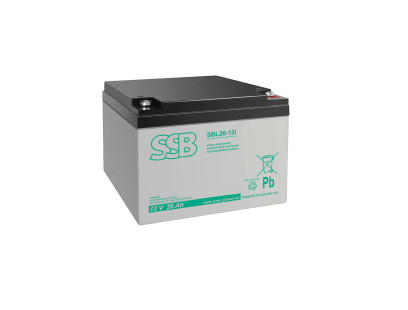 Akumuliatorius (AGM) SSB SBL (26Ah, 12V, F13 M5, VRLA)