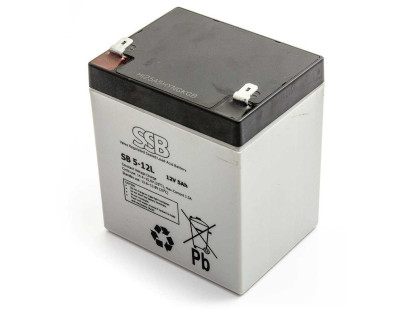 Akumuliatorius (AGM) SSB SB (5Ah, 12V, F2, VRLA)