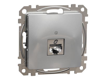 Kompiuterinis lizdas 1×RJ45 Schneider Electric Sedna Design SDD113461S (Cat6, STP, aliuminis)