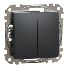 2 klavišų jungiklis Schneider Electric Sedna Design SDD114105 (antracitas)