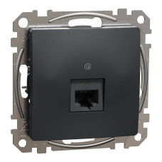 Kompiuterinis lizdas 1xRJ45 UTP Cat6 Schneider Electric Sedna Design SDD114461 (antracitas)