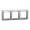3 vietų rėmelis Schneider Electric Sedna Design SDD313803 (aliuminis)
