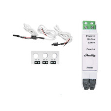 3 fazių elektros sąnaudų skaitiklis Shelly Pro 3EM 3CT 63 (Wi-Fi, LAN, BT, DIN)
