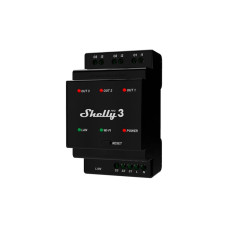 Išmanus valdiklis Shelly Pro 3 (Wi-Fi, LAN, Bluetooth, 3 kanalai)