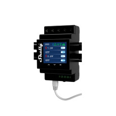 Išmanioji relė Shelly Pro 4PM (4 kanalai, DIN, LAN, Wi-Fi, Bluetooth, 16A/kanalui)