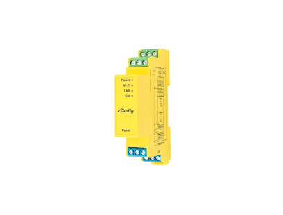 LED juostos valdymo modulis Shelly Pro RGBWW PM (DIN, 12/24V, LAN, Wi-Fi, Bluetooth, CCT)