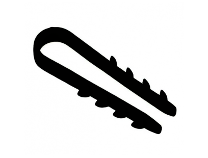 Kaištis BP apkabėlė 3-13mm Baltplast (100 vnt, juoda)