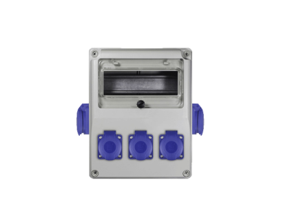 Pawbol B.1812-S skydas su kištukiniais lizdais (8mod., 16A 230V)