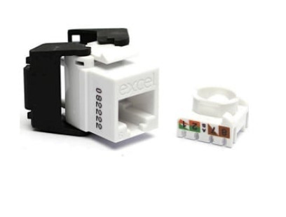 RJ45 lizdas Excel 100-215-WT-24 (Cat.6, UTP, keystone, 24vnt)