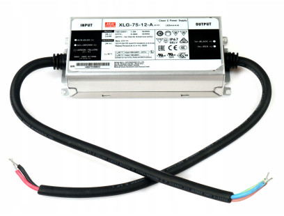 Impulsinis maitinimo šaltinis LED 60W 12V 5A IP67, dimeriuojamas, Mean well XLG-75-12-A Impulsinis maitinimo šaltinis LED 60W 12V 5A IP67, dimeriuojamas, Mean well XLG-75-12-A
