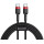 Kabelis USB C - USB C BASEUS CATKLF-G91 (1.0m, QC3.0, nailoninis, raudonas/juodas)