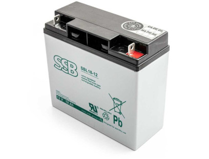 Akumuliatorius (AGM) SSB SBL (18Ah, 12V, F3 M5, VRLA)