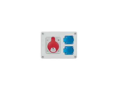 PawBol B.1602-S R-BOX plastikinis skydelis (2x250V 1x16A/5P)