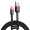 Kabelis USB-C - USB-C Baseus E0426D00 (1.0m, 100W, silikoninis, juodas)