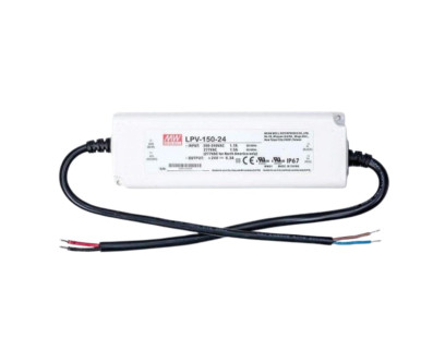 Impulsinis maitinimo šaltinis LED 24V 150W 6.3A, IP67, MEAN WELL LPV-150-24