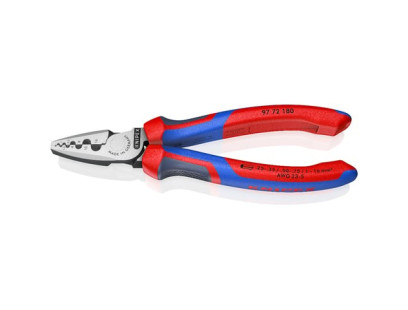 Antgalių užspaudimo replės Knipex 97 72 180 (0,25–16mm²)