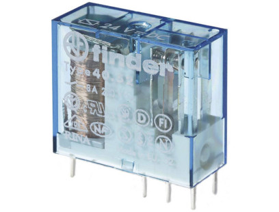 Relė 2 grupių 40 serijos Finder 405290120000 (12V DC, 8A/250VAC)