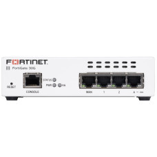 Ugniasienė 4 prievadų Fortinet FortiWiFi FG-30G (4xLAN, 1xWAN, VPN, NGFW, IPS 850Mbps)