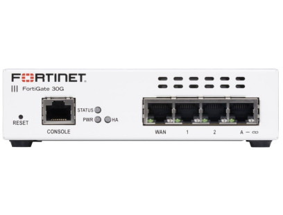 Ugniasienė 4 prievadų Fortinet FortiWiFi FG-30G (4xLAN, 1xWAN, VPN, NGFW, IPS 850Mbps)