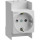 Modulinis kištukinis lizdas Hager SNS016 (16A, 250V, 2P+E)