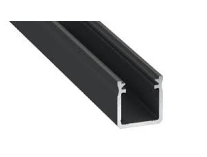 Aliuminis paviršinis profilis Lumines LED juostoms Y (juodas, 3m)
