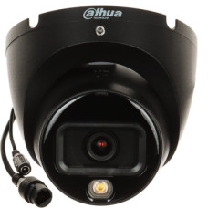 Dahua Dome IPC-HDW1639T-A-IL-0280B-S6-BLACK F2.8 (Juoda, 6MP, ~110°, IR+balta šviesa 30m, IP67)