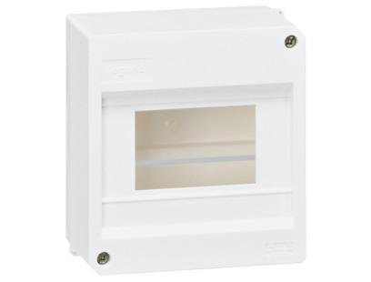 Plastikinis virštinkinis skydelis 6 mod. Legrand 001358 (be durelių)