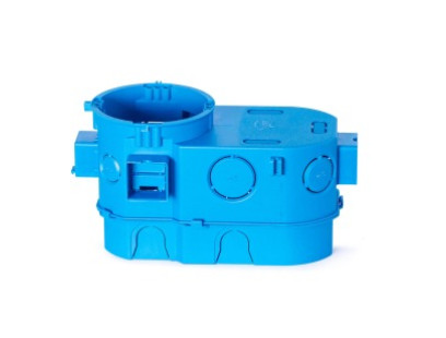 1 vt. dėžutė į gipsą Simet SE2x60 (62mm, mėlyna, behalogenė, IP20)