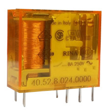 Relė 2 grupė 40 serijos Finder 405280240000 (24V AC, 8A/250VAC)