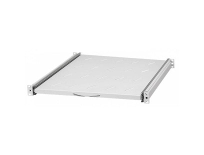 Ištraukiama lentyna 19'' spintai 1U 600mm A-HDB60G (su bėgeliais, pilka)
